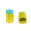 BLKN12x19-D6-YL ручка для потенциометра, вал круглый; корпус желтый; цвет вставки: голубой