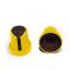 BLKN15x17-D6-YB ручка для потенциометра, вал круглый; корпус желтый; цвет вставки: черный