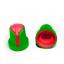 BLKN15x17-D6-ER ручка для потенциометра, вал круглый; корпус зеленый; цвет вставки: красный