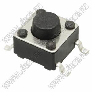 TSTP4538 (TD-10XA) кнопка такпрямая прямая для поверхностного (SMD) монтажа; 4,5х4,5х3,8мм