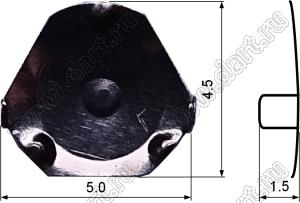 BLMEM5-1.5-300 вставка пружинная в кнопку мембранной клавиатуры, с ногами