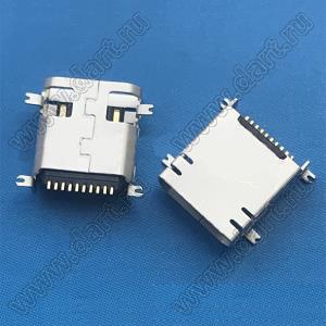 SY-USB-1436 розетка мини USB2.0 для поверхностного (SMD) монтажа, 10 конт.