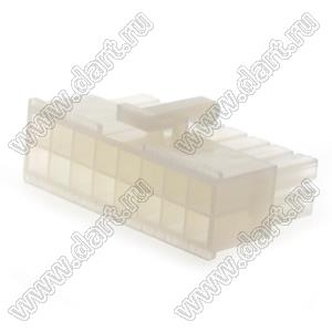 4200HF-2X08P-1 (5557-16, MF-2x08F, MF-16F, MF-2x8 F, Mini-Fit Jr.™ MOLEX 39012160) корпус двухрядной розетки на кабель; шаг 4,2мм; 2x8-конт.