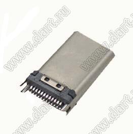 USB3.1-02 TYPE-C розетка USB3.1 (тип С) для поверхностного (SMD) монтажа