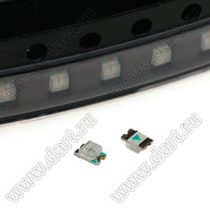 BT17-21SUGC/TR8 светодиод для поверхностного (SMD) монтажа; 0805; чисто-зеленый; λD=522-525нм; IV=600-800мКд; 2θ½=140°