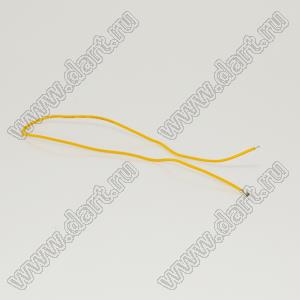 BLWTE1.0-A1001Te+200mmYELLOW+3mm) 1571#28AWG провод с терминалом; A1001Te; P=1,0мм; длина 0.2м; желтый