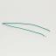 BLWTE1.0-A1001Te+200mmGREEN+3mm) 1571#28AWG провод с терминалом; A1001Te; P=1,0мм; длина 0.2м; зеленый
