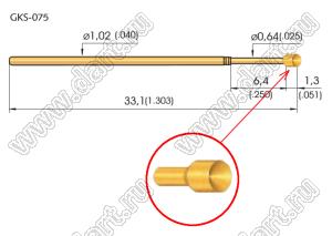 GKS-075-303-120-A2000 контакт-пробник