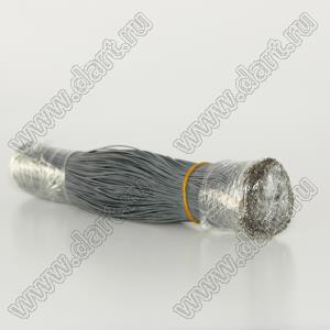 BLWTE1.5-A1501Te+200mmGREY+3mm) 1571#28AWG провод с терминалом; A1501Te; P=1,5мм; длина 0.2м; серый