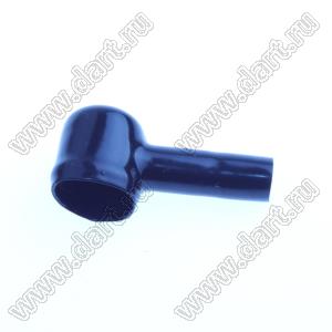 BL6-13-40B изолятор (чехол) клеммы аккумулятора; D1=6мм; D2=13мм; L=40мм; поливинилхлорид (ПВХ); черный