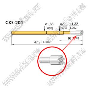 GKS 204 2 06 180 N 15 03 контакт-пробник