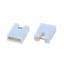 2228CG-WH (MJ-C-6,0 WHITE) мини джампер открытый, длина 6,0 мм, шаг 2,54 мм; полибутилентерефталат PBT; Белый