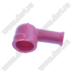 BL8-14-40R изолятор (чехол) клеммы аккумулятора; D1=8мм; D2=14мм; L=40мм; поливинилхлорид (ПВХ); красный