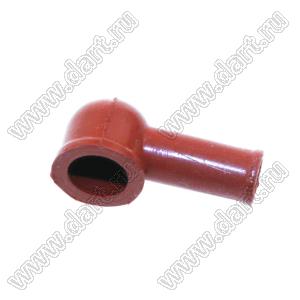 BL8-10-34R изолятор (чехол) клеммы аккумулятора; D1=8мм; D2=10мм; L=34мм; поливинилхлорид (ПВХ); красный