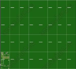 R01.04.v2 печатная плата без компонентов, 2 слоя 1,5мм толщина, панели по 32 штуки, 16 панелей, размер панели 178*173мм