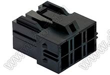 MOLEX CP-6.5™ 1510492606 корпус двухрядной розетки на кабель, цвет черный; 6-конт.