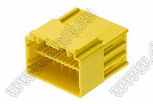 MOLEX CP-3.3™ 5056061203 корпус двухрядной вилки на кабель, цвет желтый; P=3,3мм; 12-конт.
