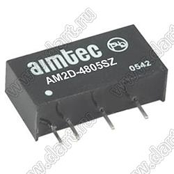 AM2D-4805SZ DC/DC интегральный конвертер напряжения; Uвх=43,2-52,8В; Uвых=5В; Iвых=400мА (макс.); Uпр=1000В; один выход