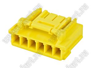 MOLEX CP-3.3™ 5046930603 корпус однорядной розетки на кабель, цвет желтый; P=3,3мм; 6-конт.