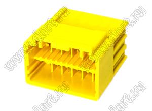 MOLEX CP-3.3™ 5056061203 корпус двухрядной вилки на кабель, цвет желтый; P=3,3мм; 12-конт.
