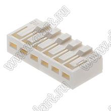 MOLEX Board-in 2.5™ 510350600 корпус прямого соединителя на кабель; шаг 2,50мм; 6-конт.