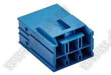 MOLEX CP-6.5™ 2034382601 корпус двухрядной вилки на кабель, цвет синий; 6-конт.