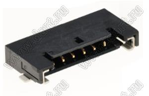 MOLEX Pico-Lock1.0™ 5037630691 вилка SMD горизонтальная на плату; шаг 1,0мм; 6-конт.