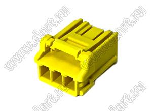 MOLEX CP-3.3™ 5046930303 корпус однорядной розетки на кабель, цвет желтый; P=3,3мм; 3-конт.
