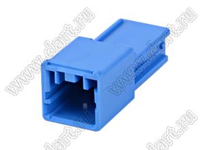 MOLEX CP-3.3™ 5046940204 корпус однорядной вилки на кабель, цвет синий; P=3,3мм; 2-конт.