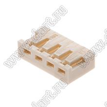 MOLEX Board-in 2.5™ 350220004 корпус углового соединителя на кабель; шаг 2,50мм; 4-конт.