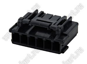 MOLEX CP-3.3™ 5046930601 корпус однорядной розетки на кабель, цвет черный; P=3,3мм; 6-конт.
