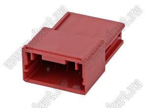 MOLEX CP-3.3™ 5046940402 корпус однорядной вилки на кабель, цвет красный; P=3,3мм; 4-конт.