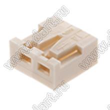 MOLEX Board-in 2.5™ 350220002 корпус углового соединителя на кабель; шаг 2,50мм; 2-конт.