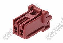 MOLEX CP-3.3™ 5046930202 корпус однорядной розетки на кабель, цвет красный; P=3,3мм; 2-конт.