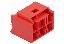 MOLEX CP-6.5™ 1510481609 вилка двухрядная прямая, цвет красный; 6-конт.