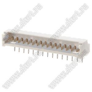 MOLEX PicoBlade™ 530481510 вилка горизонтальная для выводного монтажа; 15-конт.