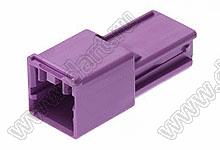 MOLEX CP-3.3™ 5046940209 корпус однорядной вилки на кабель, цвет фиолетовый; P=3,3мм; 2-конт.