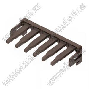 MOLEX CP-3.3™ 5046950607 фиксатор положения терминалов, цвет коричневый; P=3,3мм; 6-конт.