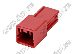 MOLEX CP-3.3™ 5046940202 корпус однорядной вилки на кабель, цвет красный; P=3,3мм; 2-конт.