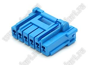 MOLEX CP-3.3™ 5046930604 корпус однорядной розетки на кабель, цвет синий; P=3,3мм; 6-конт.