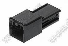 MOLEX CP-3.3™ 5046940201 корпус однорядной вилки на кабель, цвет черный; P=3,3мм; 2-конт.