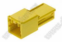 MOLEX CP-3.3™ 5046940203 корпус однорядной вилки на кабель, цвет желтый; P=3,3мм; 2-конт.