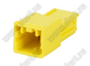 MOLEX CP-3.3™ 5046940203 корпус однорядной вилки на кабель, цвет желтый; P=3,3мм; 2-конт.