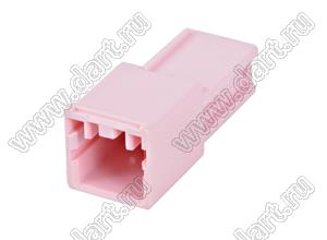 MOLEX CP-3.3™ 5046940205 корпус однорядной вилки на кабель, цвет розовый; P=3,3мм; 2-конт.