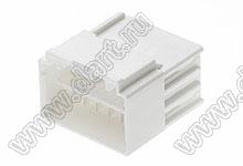 MOLEX CP-3.3™ 5056061200 корпус двухрядной вилки на кабель, цвет натуральный; P=3,3мм; 12-конт.