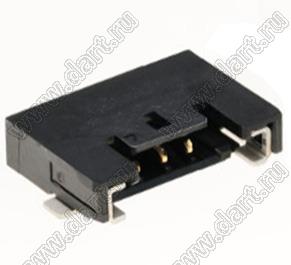 MOLEX Pico-Lock1.0™ 5037630391 вилка SMD горизонтальная на плату; шаг 1,0мм; 3-конт.