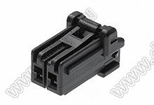 MOLEX CP-3.3™ 5046930201 корпус однорядной розетки на кабель, цвет черный; P=3,3мм; 2-конт.