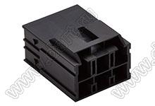 MOLEX CP-6.5™ 2034382606 корпус двухрядной вилки на кабель, цвет черный; 6-конт.