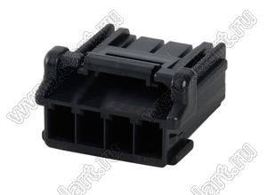 MOLEX CP-3.3™ 5046930401 корпус однорядной розетки на кабель, цвет черный; P=3,3мм; 4-конт.