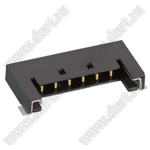 MOLEX Pico-Lock1.5™ 5040500691 вилка SMD горизонтальная на плату; шаг 1,5мм; 6-конт.